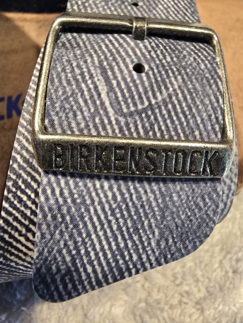 Birkenstock Arizona Double Buckle Sandals in Denim Blue SIZE 39 - Picture 4 of 7